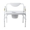Mckesson Bariatric Commode Chair Drop Arm Steel Padded Back up to 1,000 lbs 146-11135-1